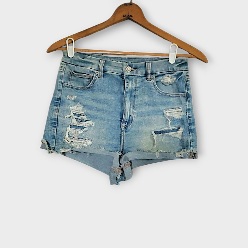 Distressed Denim Women Shorts